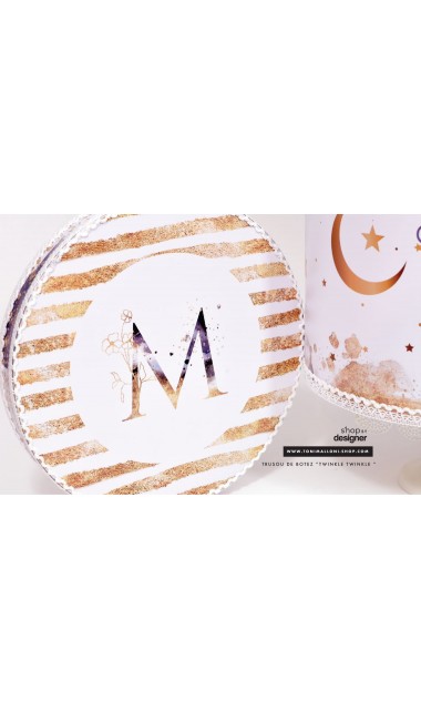 Trusou de botez pentru baieti cu praf de stele auriu, Twinkle Twinkle Little Star  11